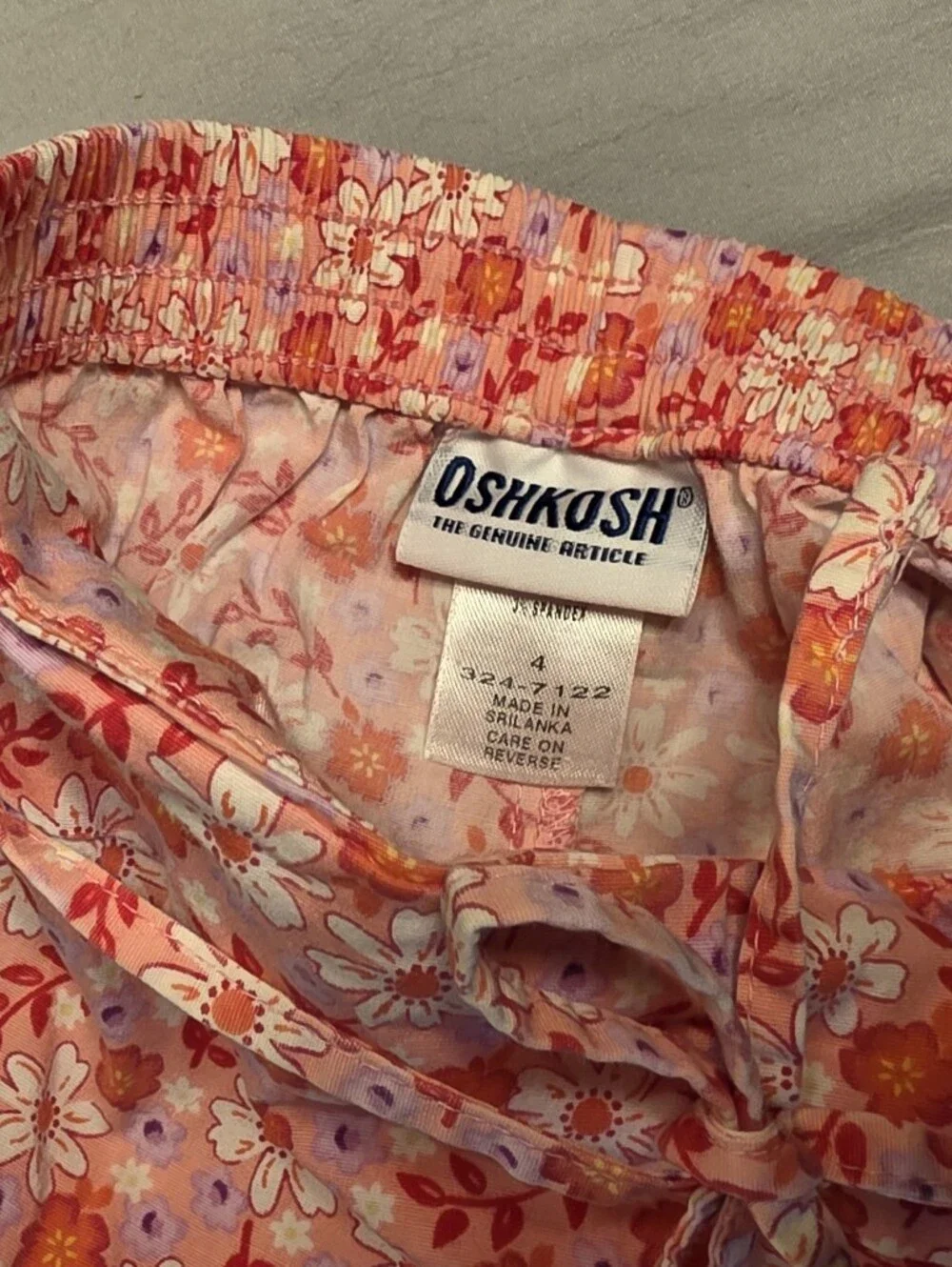 OshKosh Vintage Y2K Kids Floral Skort
